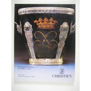 Christies Auction Catalog Fine English Furniture Art New York Sale 7332